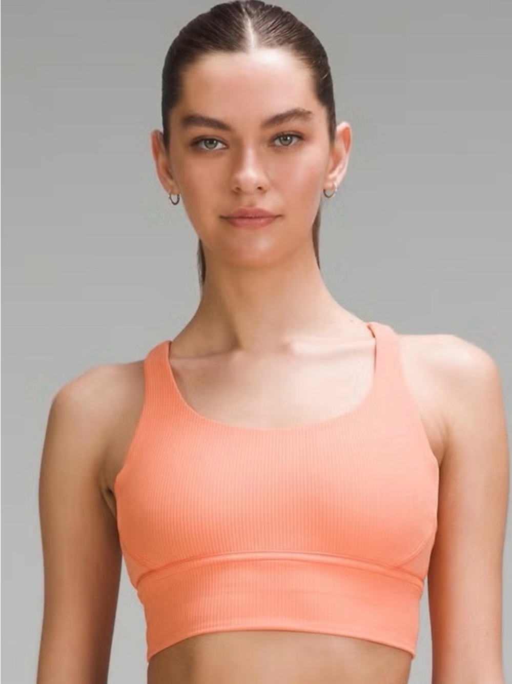 Lululemon Energy Long Line Bra Ribbed